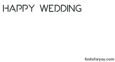 Porto font – happy Wedding Day Fonts